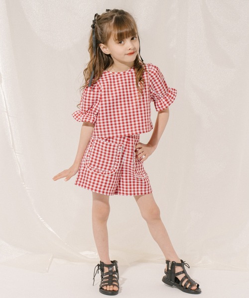 URBAN CHERRY(アーバンチェリー)の「【SEEM/シーム】フロントフリルポケットショートパンツ(その他パンツ・キッズ・ブルー/レッド/グリーン・110cm/150cm/120cm/140cm/130cm)」の11枚目の写真