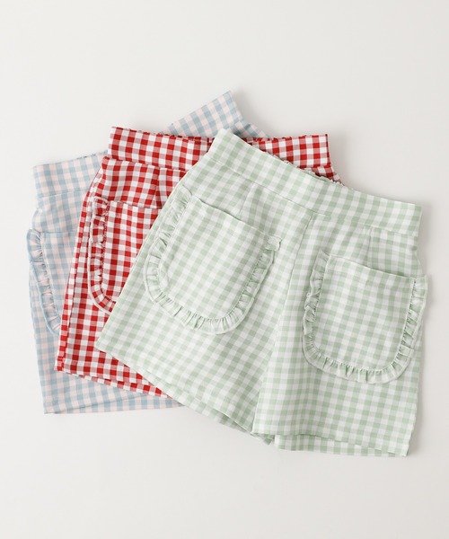 URBAN CHERRY(アーバンチェリー)の「【SEEM/シーム】フロントフリルポケットショートパンツ(その他パンツ・キッズ・ブルー/レッド/グリーン・110cm/150cm/120cm/140cm/130cm)」の4枚目の写真