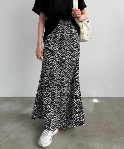 低身長レングス有】レオパード柄マーメイドスカート（スカート）｜DAIS