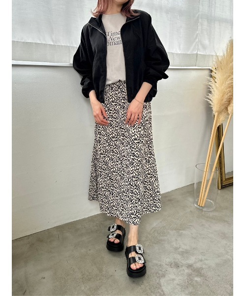 低身長レングス有】レオパード柄マーメイドスカート（スカート）｜DAIS