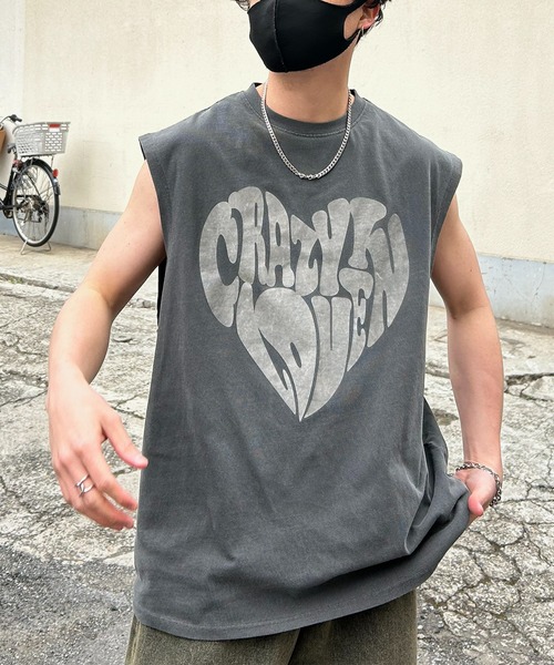 Confirm（コンファーム）の「25SS ヴィンテージライク ピグメント加工 アメカジ風 レトロプリントアソート ノースリーブ カットソー ユニセックス【Confirm】（タンクトップ・メンズ・グレー系その他3/グレー系その他4/ベージュ系その他2/ベージュ系その他3/ベージュ系その他4/グレー系その他2/グレー系その他/ベージュ系その他/ベージュ/チャコールグレー・M/L/XL）」の18枚目の写真