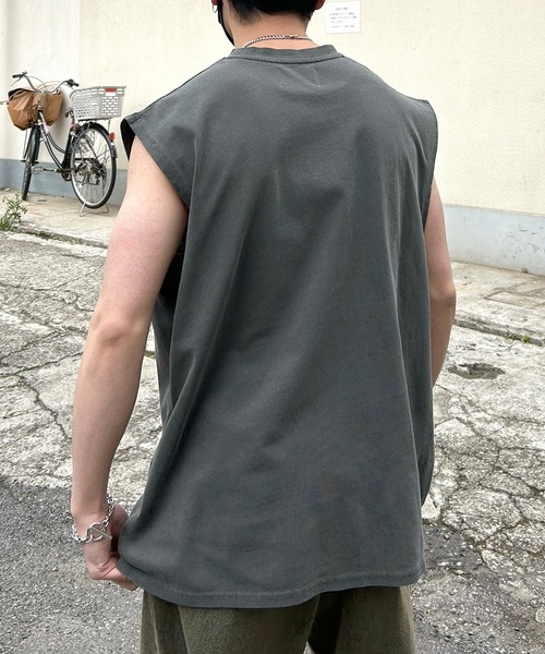 Confirm（コンファーム）の「25SS ヴィンテージライク ピグメント加工 アメカジ風 レトロプリントアソート ノースリーブ カットソー ユニセックス【Confirm】（タンクトップ・メンズ・グレー系その他3/グレー系その他4/ベージュ系その他2/ベージュ系その他3/ベージュ系その他4/グレー系その他2/グレー系その他/ベージュ系その他/ベージュ/チャコールグレー・M/L/XL）」の19枚目の写真