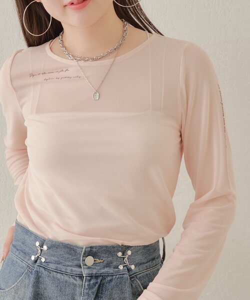 Chico（チコ）の「タトゥーシアートップス（Tシャツ/カットソー・レディース・ブラック/ホワイト/ベージュ・FREE）」の22枚目の写真