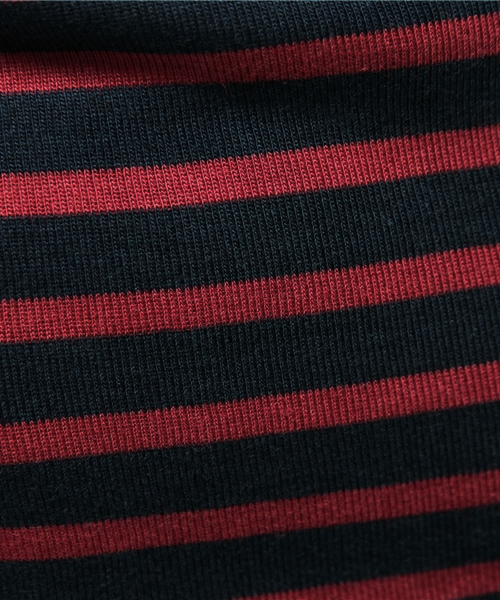 SEVENDAYS=SUNDAY（セブンデイズサンデイ）の「綿レーヨンボーダー天竺　長袖プルオーバー（Tシャツ/カットソー・レディース・オフホワイト/ベージュ/ネイビー・MEDIUM/LARGE）」の11枚目の写真