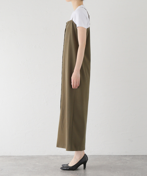 JOURNAL STANDARD（ジャーナルスタンダード）の「Tストライプキャミソールワンピース（ワンピース・レディース・ブラウン/ブラック・FREE）」の4枚目の写真