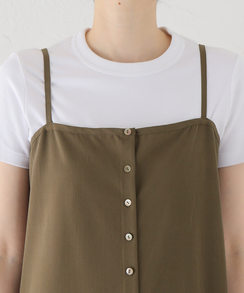 JOURNAL STANDARD（ジャーナルスタンダード）の「Tストライプキャミソールワンピース（ワンピース・レディース・ブラウン/ブラック・FREE）」の17枚目の写真