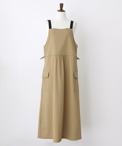 n'OrLABEL（ノアールレーベル）の「【機能素材】『ナイロンジャンパースカート』（ジャンパースカート・レディース・カーキ/ベージュ/ブラック・1/2）」の7枚目の写真