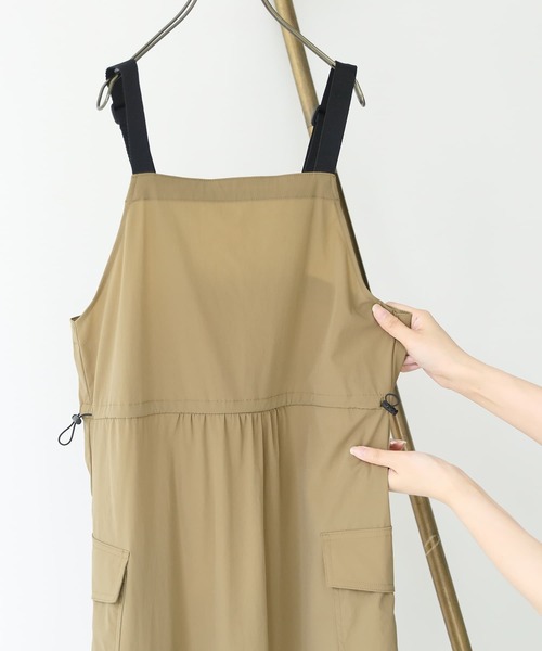 n'OrLABEL（ノアールレーベル）の「【機能素材】『ナイロンジャンパースカート』（ジャンパースカート・レディース・カーキ/ベージュ/ブラック・1/2）」の13枚目の写真