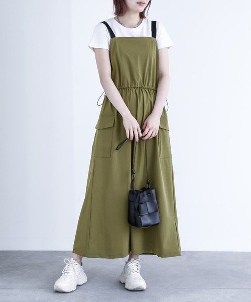 n'OrLABEL（ノアールレーベル）の「【機能素材】『ナイロンジャンパースカート』（ジャンパースカート・レディース・カーキ/ベージュ/ブラック・1/2）」の19枚目の写真