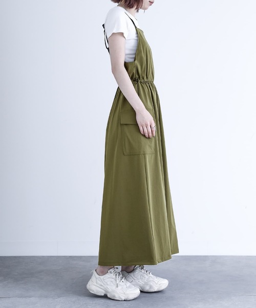 n'OrLABEL（ノアールレーベル）の「【機能素材】『ナイロンジャンパースカート』（ジャンパースカート・レディース・カーキ/ベージュ/ブラック・1/2）」の20枚目の写真