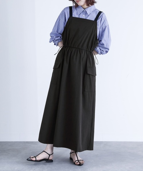 機能素材】『ナイロンジャンパースカート』（ジャンパースカート）｜n