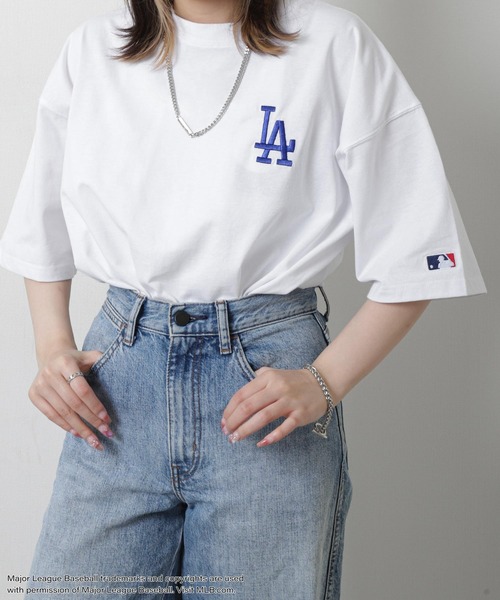 MLB(メジャーリーグベースボール)の「【MLB / メジャーリーグベースボール】 バックサークル ロゴ 刺繍 半袖 Tシャツ(Tシャツ/カットソー・メンズ・ネイビー/ホワイト/ブラック・MEDIUM/LARGE/X-LARGE)」の17枚目の写真