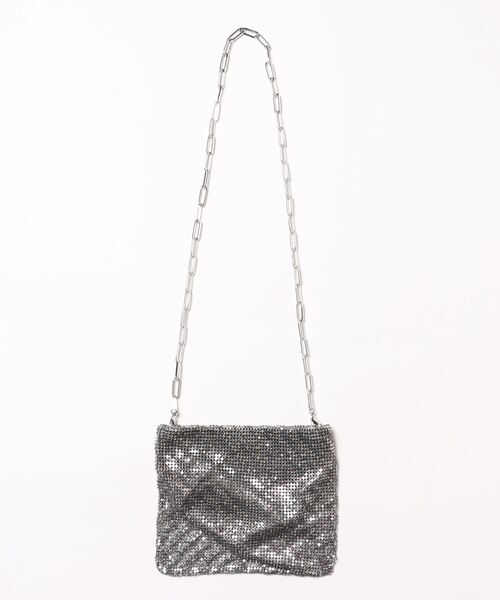 ADAM ET ROPE'（アダムエロペ）の「【SITA NEVADO(シタネバド)】CHAIN BAG（ハンドバッグ・レディース・シルバー・FREE）」の2枚目の写真