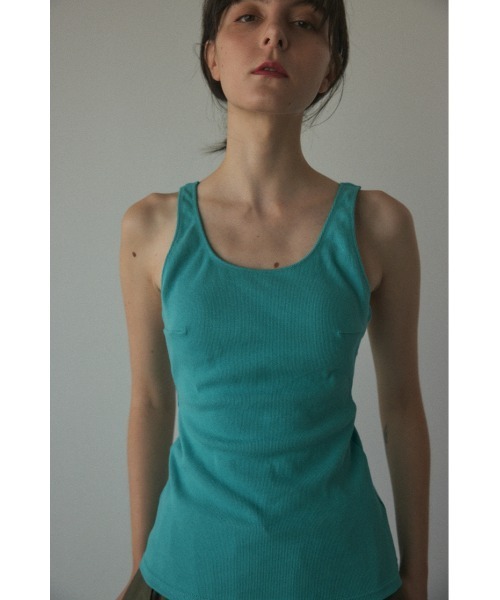 BLACK BY MOUSSY（ブラックバイマウジー）の「back design cup camisole(バックデザインカップキャミソール)（キャミソール・レディース・ネイビー/アイボリー/ブルー・1/2）」の20枚目の写真