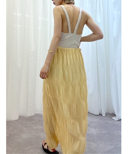 BLACK BY MOUSSY（ブラックバイマウジー）の「back design cup camisole(バックデザインカップキャミソール)（キャミソール・レディース・ネイビー/アイボリー/ブルー・1/2）」の5枚目の写真