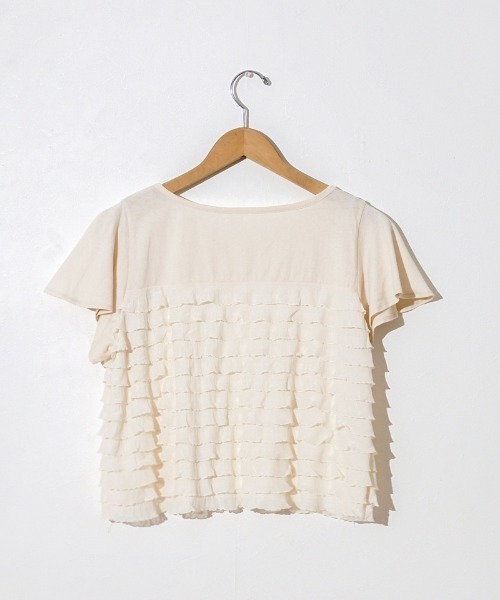 flower(フラワー)の「メニーフリルティーズ(Tシャツ/カットソー・レディース・ホワイト/アイボリー・FREE)」の10枚目の写真