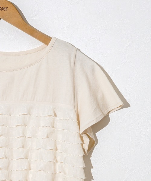 flower(フラワー)の「メニーフリルティーズ(Tシャツ/カットソー・レディース・ホワイト/アイボリー・FREE)」の11枚目の写真