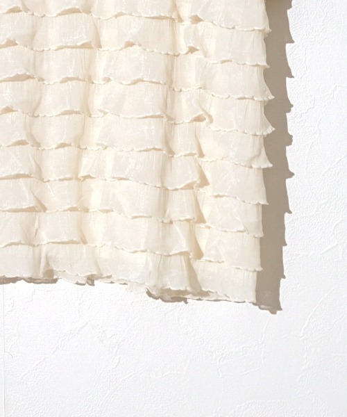 flower(フラワー)の「メニーフリルティーズ(Tシャツ/カットソー・レディース・ホワイト/アイボリー・FREE)」の15枚目の写真