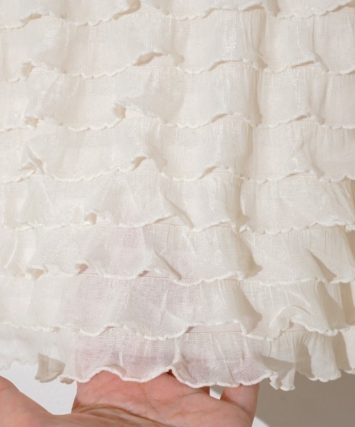 flower(フラワー)の「メニーフリルティーズ(Tシャツ/カットソー・レディース・ホワイト/アイボリー・FREE)」の16枚目の写真