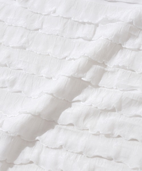 flower(フラワー)の「メニーフリルティーズ(Tシャツ/カットソー・レディース・ホワイト/アイボリー・FREE)」の19枚目の写真