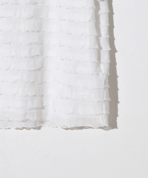 flower(フラワー)の「メニーフリルティーズ(Tシャツ/カットソー・レディース・ホワイト/アイボリー・FREE)」の20枚目の写真