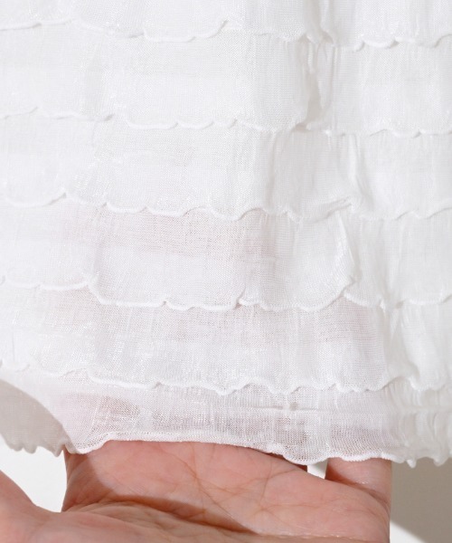 flower(フラワー)の「メニーフリルティーズ(Tシャツ/カットソー・レディース・ホワイト/アイボリー・FREE)」の21枚目の写真