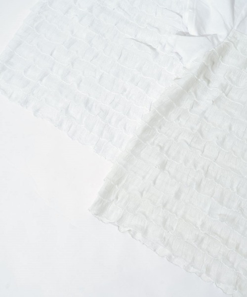 flower(フラワー)の「メニーフリルティーズ(Tシャツ/カットソー・レディース・ホワイト/アイボリー・FREE)」の22枚目の写真