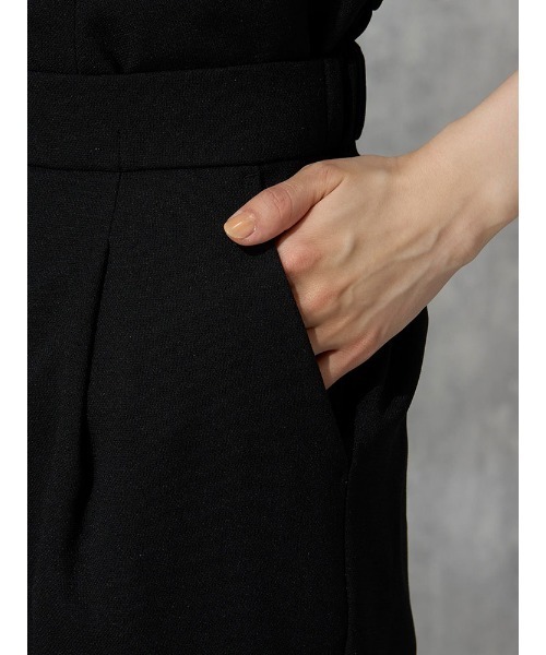 Perfect Suit FActory（パーフェクトスーツファクトリー）の「麻調メッシュ　パンツ　　カーキ/ブラック（スラックス・レディース・ブラック/カーキ・SS/L/S/M）」の8枚目の写真