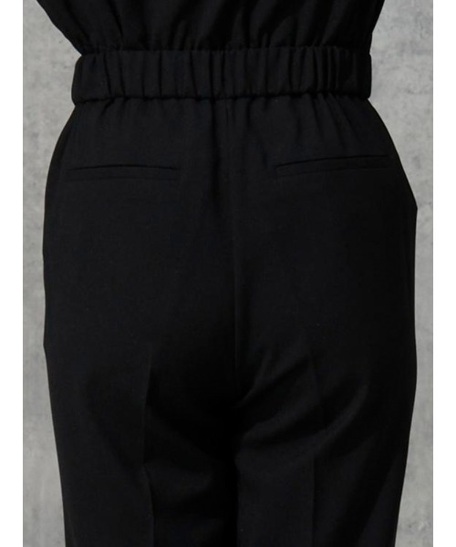 Perfect Suit FActory（パーフェクトスーツファクトリー）の「麻調メッシュ　パンツ　　カーキ/ブラック（スラックス・レディース・ブラック/カーキ・SS/L/S/M）」の9枚目の写真