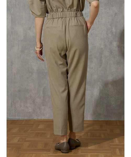 Perfect Suit FActory（パーフェクトスーツファクトリー）の「麻調メッシュ　パンツ　　カーキ/ブラック（スラックス・レディース・ブラック/カーキ・SS/L/S/M）」の16枚目の写真