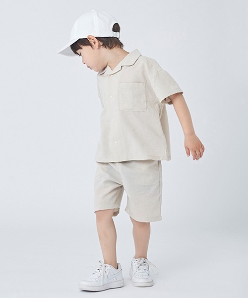 petit main(プティマイン)の「【AJUGA.リンク】セットアップ(キッズサイズ)(アンサンブル・キッズ・ライトベージュ/ライトブルー/ネイビー・80cm/90cm/100cm/110cm/120cm/130cm)」の15枚目の写真