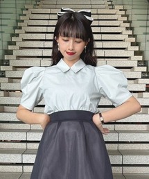 an another angelus | タックボリューム袖衿付きシャツ(シャツ/ブラウス)