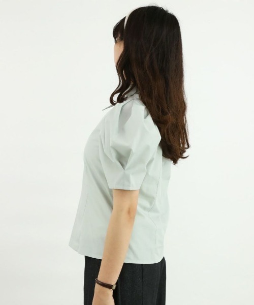 an another angelus（アンアナザーアンジェラス）の「タックボリューム袖衿付きシャツ/ananotherangelus（シャツ/ブラウス・レディース・オフホワイト/ミント・FREE）」の12枚目の写真
