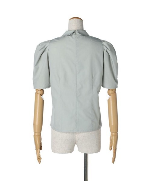 an another angelus（アンアナザーアンジェラス）の「タックボリューム袖衿付きシャツ/ananotherangelus（シャツ/ブラウス・レディース・オフホワイト/ミント・FREE）」の9枚目の写真