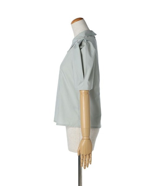 an another angelus（アンアナザーアンジェラス）の「タックボリューム袖衿付きシャツ/ananotherangelus（シャツ/ブラウス・レディース・オフホワイト/ミント・FREE）」の8枚目の写真