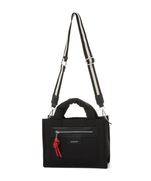 BAYFLOW（ベイフロー）の「[500mlペットボトルが入る]パッファースクエアショルダー（ショルダーバッグ・レディース・ボルドー/アイボリー/ブラック/シルバー/ライトベージュ・FREE）」の16枚目の写真