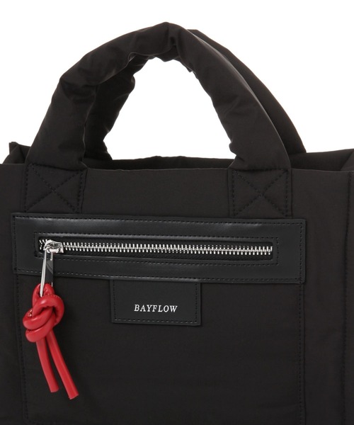 BAYFLOW（ベイフロー）の「[500mlペットボトルが入る]パッファースクエアショルダー（ショルダーバッグ・レディース・ボルドー/アイボリー/ブラック/シルバー/ライトベージュ・FREE）」の21枚目の写真