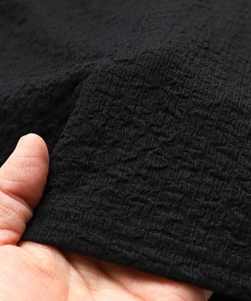 reca(レカ)の「カットシャーリングデザインフレンチスリーブTシャツ(Tシャツ/カットソー・レディース・ホワイト/グリーン/ラベンダー/ブラック・FREE)」の10枚目の写真