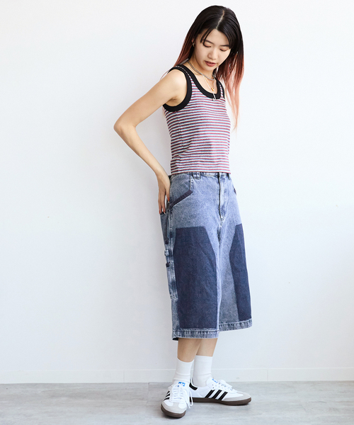NOMANUAL(NOMANUAL)の「NOMANUAL R.S CARPENTER SHORTS NM52SP03M1(デニムパンツ・レディース・ブルー・MEDIUM)」の3枚目の写真