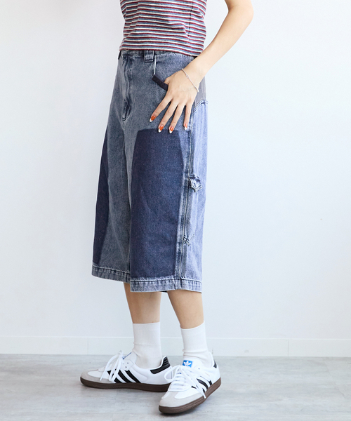 NOMANUAL(NOMANUAL)の「NOMANUAL R.S CARPENTER SHORTS NM52SP03M1(デニムパンツ・レディース・ブルー・MEDIUM)」の5枚目の写真