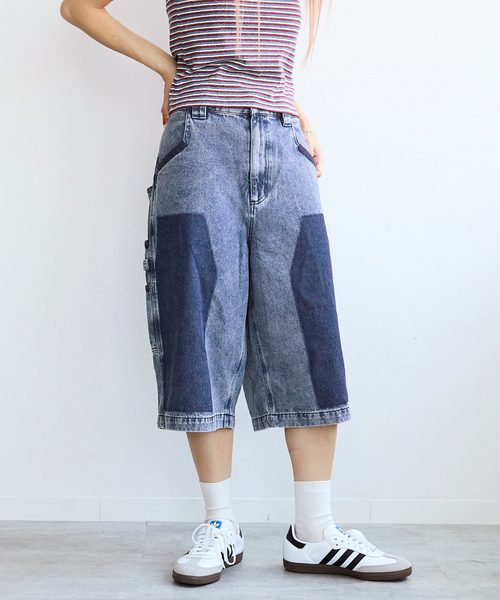 NOMANUAL(NOMANUAL)の「NOMANUAL R.S CARPENTER SHORTS NM52SP03M1(デニムパンツ・レディース・ブルー・MEDIUM)」の6枚目の写真