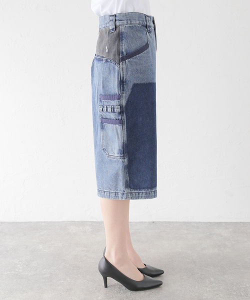 NOMANUAL(NOMANUAL)の「NOMANUAL R.S CARPENTER SHORTS NM52SP03M1(デニムパンツ・レディース・ブルー・MEDIUM)」の12枚目の写真