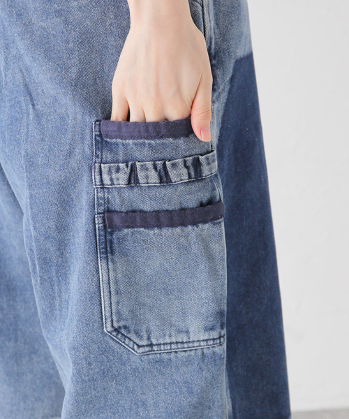 NOMANUAL(NOMANUAL)の「NOMANUAL R.S CARPENTER SHORTS NM52SP03M1(デニムパンツ・レディース・ブルー・MEDIUM)」の17枚目の写真