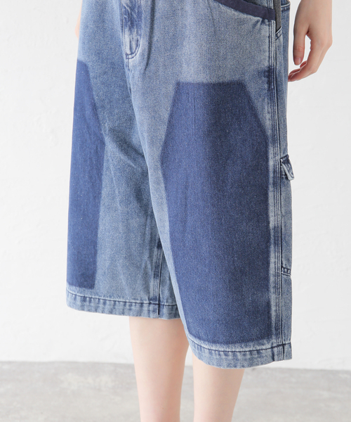 NOMANUAL(NOMANUAL)の「NOMANUAL R.S CARPENTER SHORTS NM52SP03M1(デニムパンツ・レディース・ブルー・MEDIUM)」の21枚目の写真