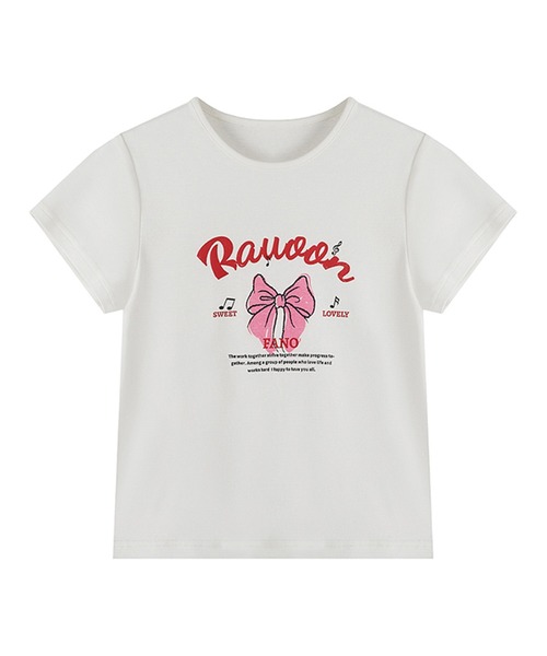Fano Studios(ファノ ストゥディオズ)の「レタリング リボンプリントTシャツ FX24S121【Fano Studios】(Tシャツ/カットソー・レディース・ホワイト・S/M/L)」の8枚目の写真