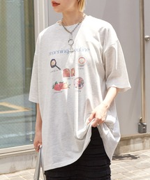 w closet | フードプリントTEE(Tシャツ/カットソー)