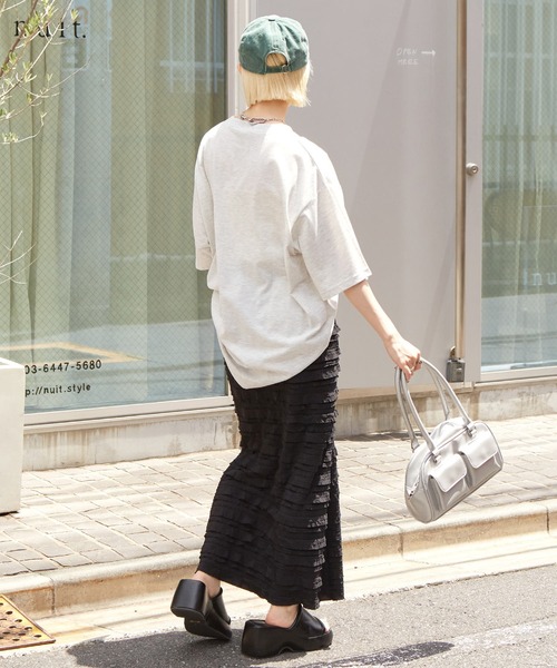 w closet（ダブルクローゼット）の「フードプリントTEE（Tシャツ/カットソー・レディース・オートミール/ピンク/オフホワイト・FREE）」の21枚目の写真