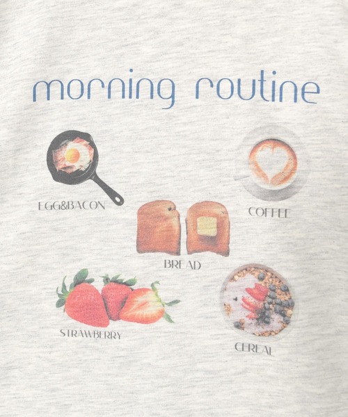w closet（ダブルクローゼット）の「フードプリントTEE（Tシャツ/カットソー・レディース・オートミール/ピンク/オフホワイト・FREE）」の11枚目の写真