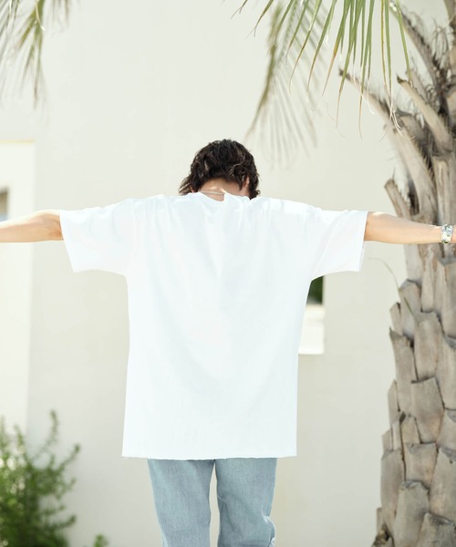 Mia   （ミア）の「SIDEWAYSフォトロゴＴシャツ（Tシャツ/カットソー・レディース・チャコールグレー/オフホワイト・FREE）」の9枚目の写真