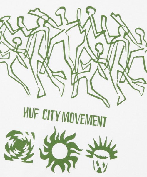 HUF(ハフ)の「MOVEMENT LS TEE / HUF ハフ Tシャツ 長袖 ロンT(Tシャツ/カットソー・メンズ・ホワイト/ブラック・XX-LARGE/X-LARGE/LARGE/MEDIUM/SMALL)」の14枚目の写真